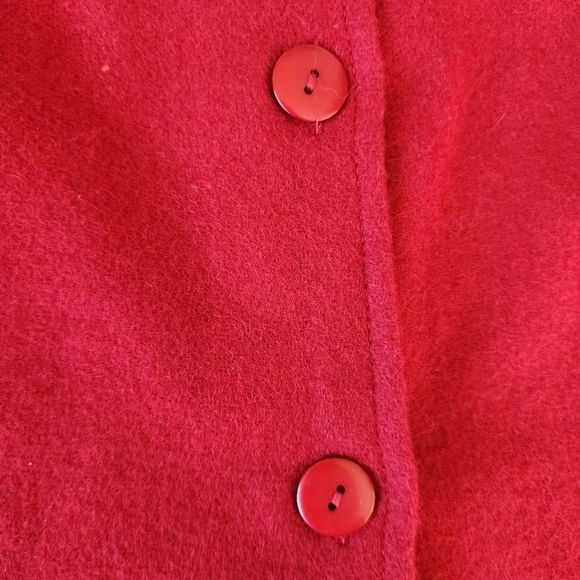 NWT Take Two Vintage Red Snowman Wool Blend Shirt Jacket Shacket Women's XL New - Picture 6 of 8
